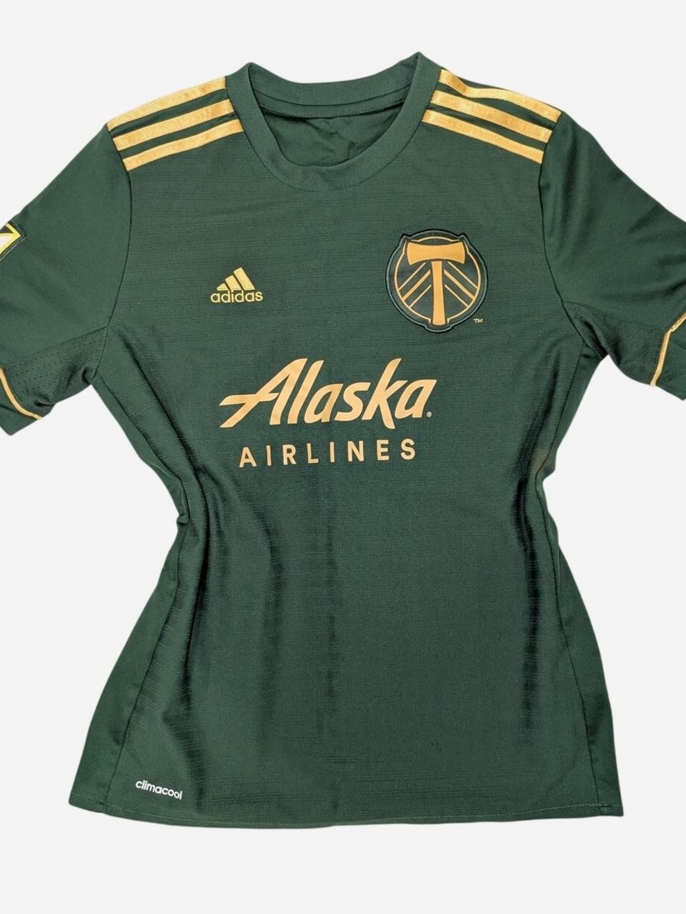 Adidas Portland Timbers Women's Green & Gold Soccer Jersey